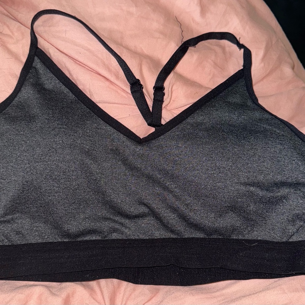 Women's Black and Grey Athletics brand size L (12-14) removable padding